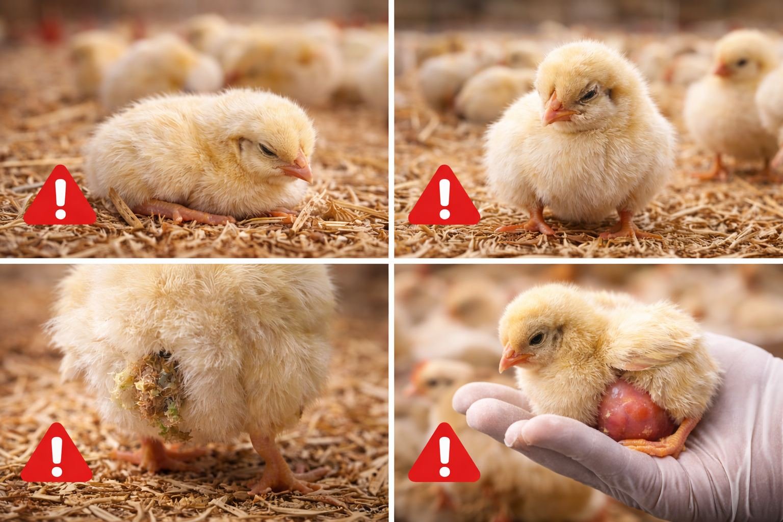 Signes précoces à surveiller dans les 7 premiers jours chez le poussins